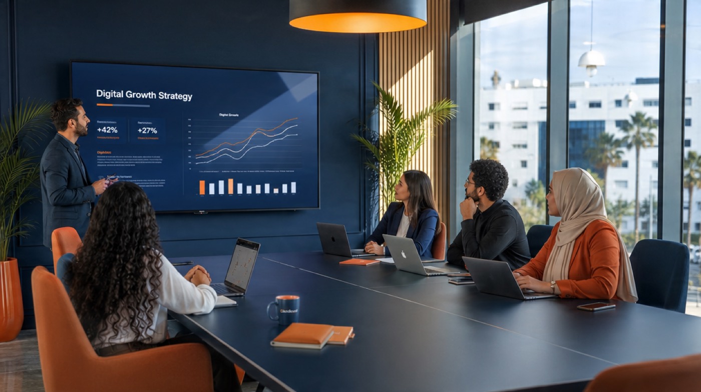 L'équipe Marketing Success en réunion stratégie de croissance